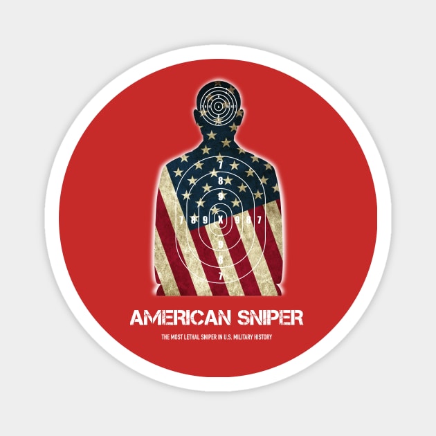 American Sniper - Alternative Movie Poster Magnet by MoviePosterBoy